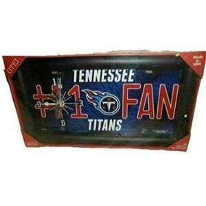 License Plate Wall Clock Tennessee Titans